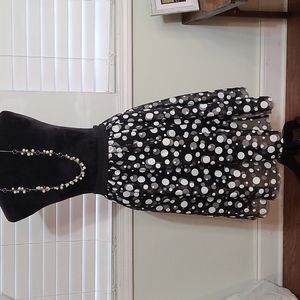 Layered Full Polka Dot Skirt